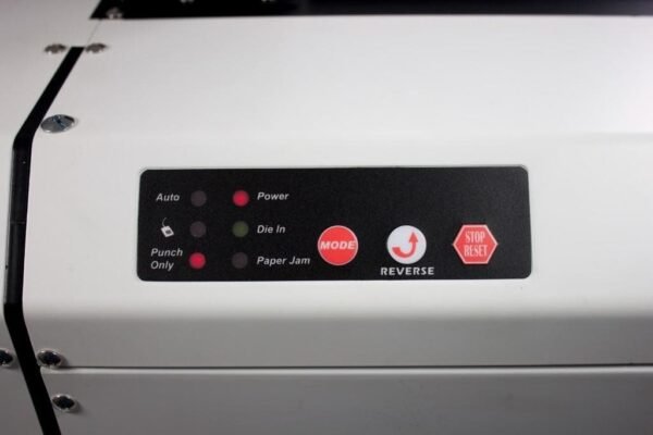 VersaMac Electric Paper Punch Control Panel