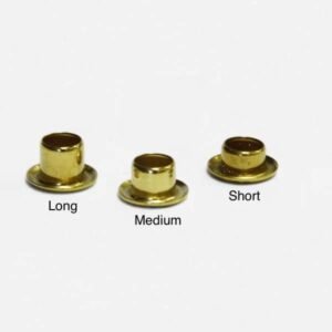 Bates Brass Eyelets No. 1 Short, No. 2 Medium and No. 3 Long