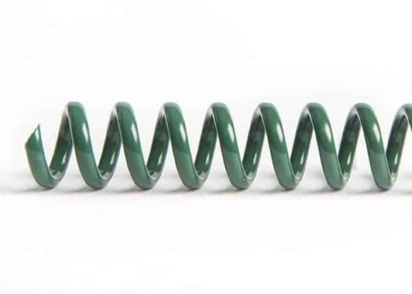 Spiral Plastic Coil Forest Green