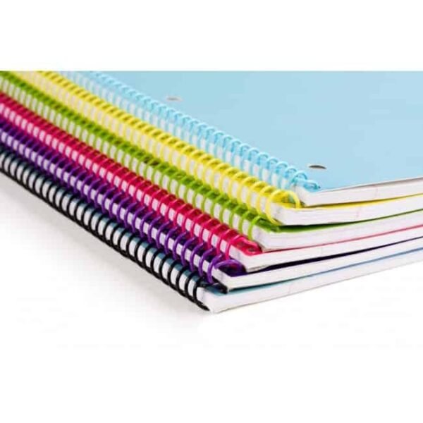 Plastic Coil Spiral Books colors